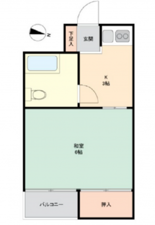 広島市東区尾長西、収益物件/マンションの間取り画像です