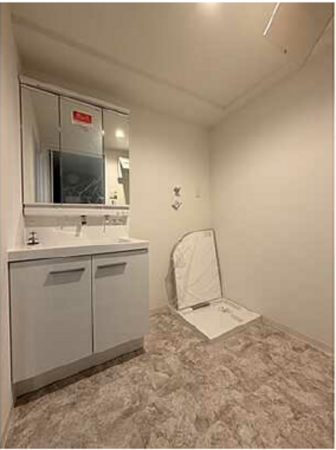 広島市西区古江上、マンションの洗面画像です