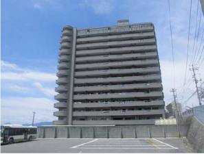 広島市西区井口台、マンションの外観画像です