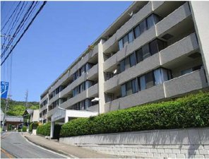 広島市西区三滝本町、マンションの外観画像です