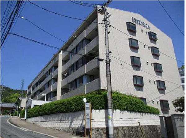 広島市西区三滝本町、マンションの外観画像です