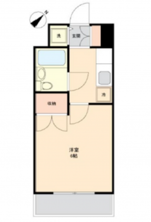 広島市南区大州、収益物件/マンションの間取り画像です