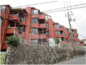 広島市東区牛田東、マンションの外観画像です