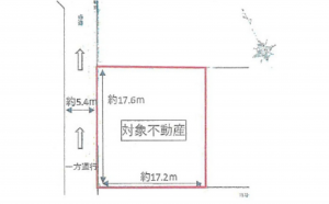 広島市西区南観音、土地の間取り画像です