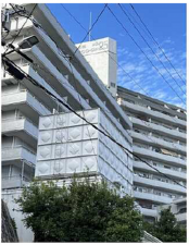 広島市東区牛田旭、マンションの外観画像です