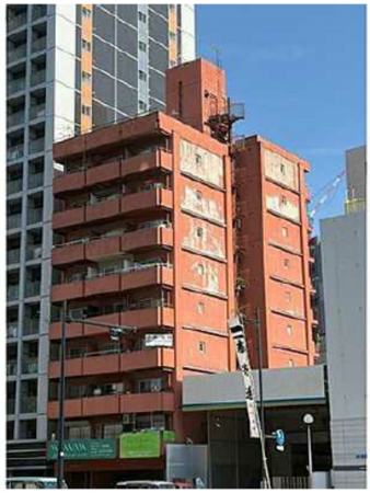 広島市中区宝町、マンションの外観画像です