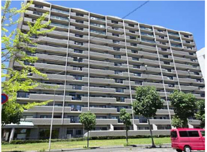広島市西区草津南、マンションの外観画像です