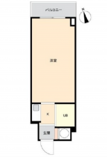 広島市中区八丁堀、収益物件/マンションの間取り画像です