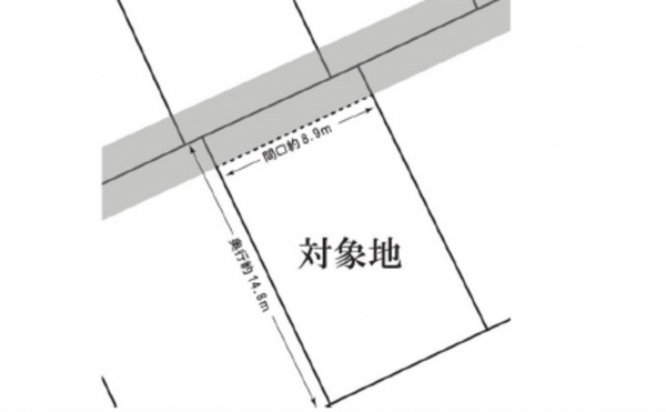 広島市南区旭、土地の間取り画像です