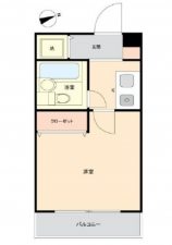 広島市南区大州、収益物件/マンションの間取り画像です