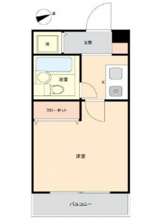広島市南区大州、収益物件/マンションの間取り画像です
