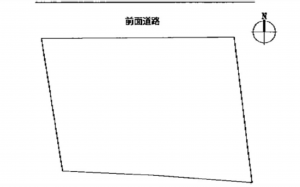 広島市東区馬木、土地の間取り画像です