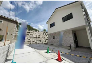 広島市東区尾長東、新築一戸建ての外観画像です