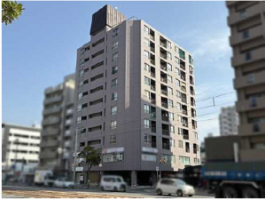 広島市中区河原町、マンションの外観画像です