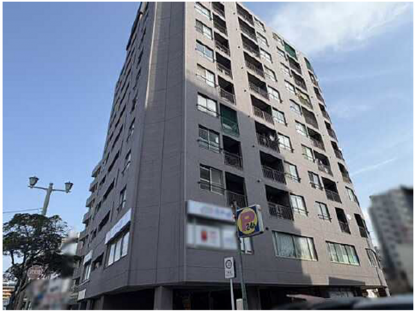 広島市中区河原町、マンションの外観画像です