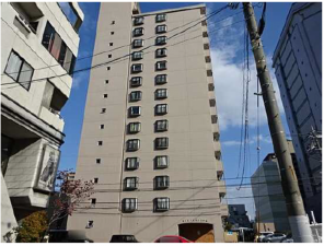 広島市南区宇品西、マンションの外観画像です