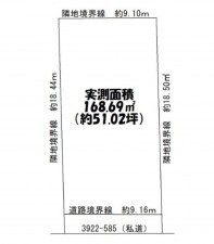 愛知郡東郷町大字春木、土地の間取り画像です