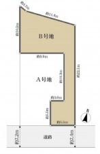 名古屋市緑区鳴海町、土地の間取り画像です