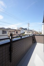 名古屋市天白区平針南、新築一戸建てのバルコニー画像です