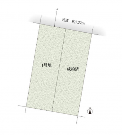 名古屋市天白区八事天道、土地の間取り画像です