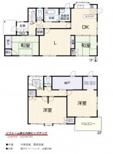 日進市岩崎町、中古一戸建ての間取り画像です