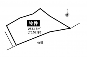 名古屋市緑区有松町有松、土地の間取り画像です