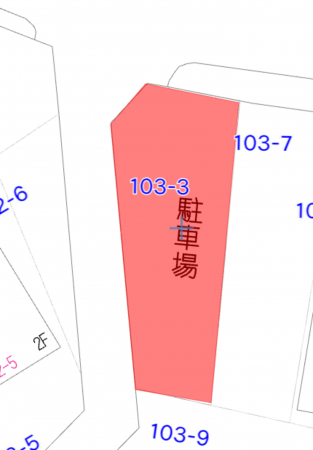 日進市岩崎町、土地の間取り画像です