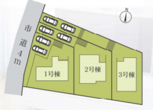 名古屋市天白区天白町平針、新築一戸建ての画像です