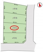 名古屋市天白区土原、土地の間取り画像です