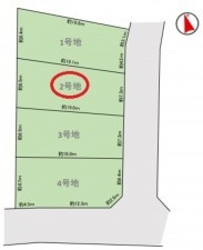 名古屋市天白区土原、土地の間取り画像です