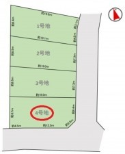 名古屋市天白区土原、土地の間取り画像です
