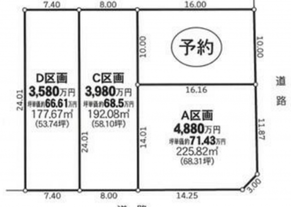 名古屋市緑区梅里、土地の画像です
