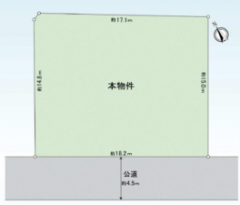 日進市藤塚、土地の間取り画像です