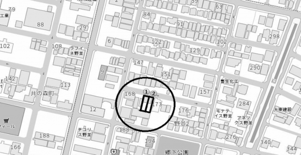 名古屋市天白区野並、土地の画像です