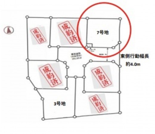 愛知郡東郷町大字春木、土地の間取り画像です