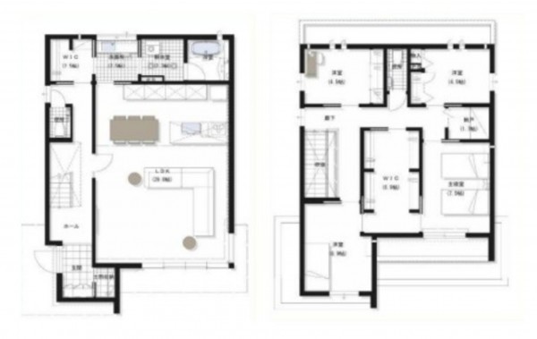 名古屋市天白区植田本町、中古一戸建ての間取り画像です
