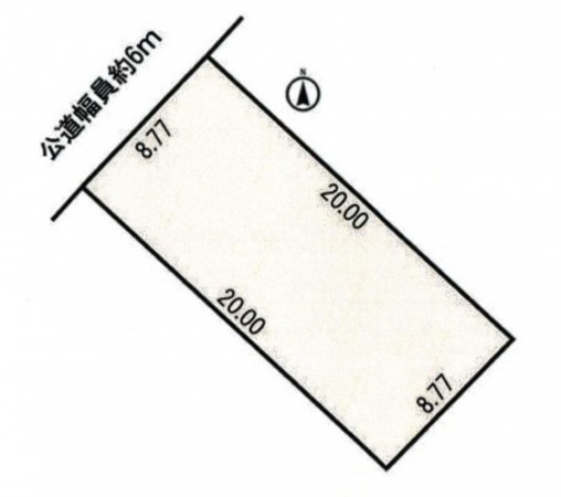 名古屋市緑区南大高、土地の間取り画像です