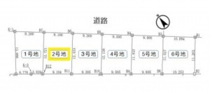 名古屋市緑区神沢、土地の間取り画像です
