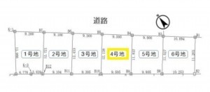 名古屋市緑区神沢、土地の間取り画像です