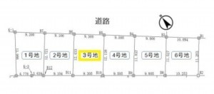 名古屋市緑区神沢、土地の間取り画像です