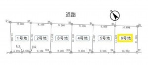 名古屋市緑区神沢、土地の間取り画像です