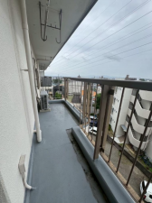 名古屋市天白区島田が丘、マンションのバルコニー画像です