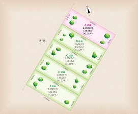 名古屋市天白区菅田、土地の間取り画像です