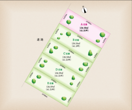 名古屋市天白区菅田、土地の間取り画像です