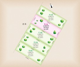 名古屋市天白区菅田、土地の間取り画像です
