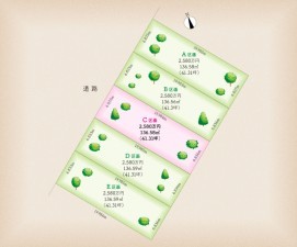 名古屋市天白区菅田、土地の間取り画像です
