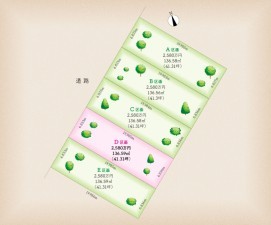 名古屋市天白区菅田、土地の間取り画像です