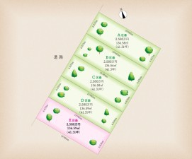名古屋市天白区菅田、土地の間取り画像です