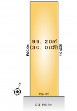 名古屋市緑区六田、土地の間取り画像です