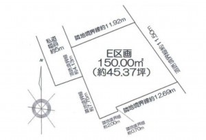 名古屋市緑区清水山、土地の間取り画像です